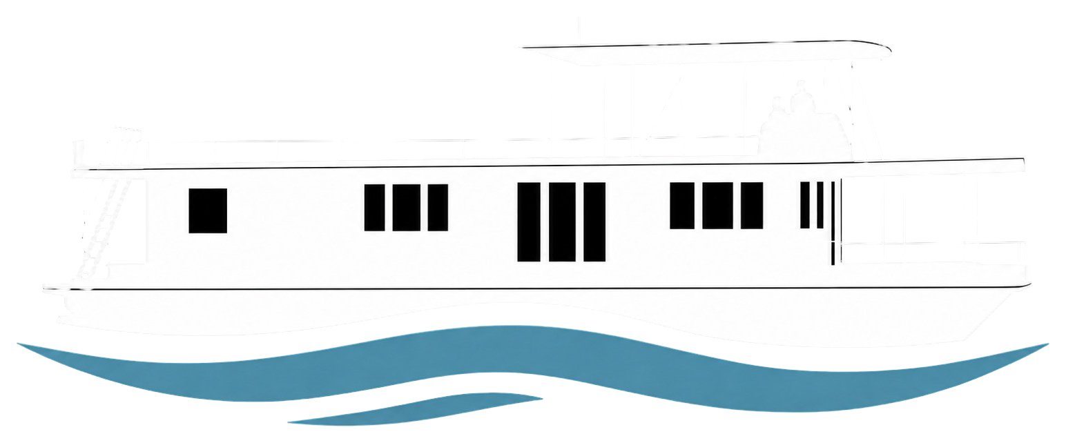 Houseboat services marine logo